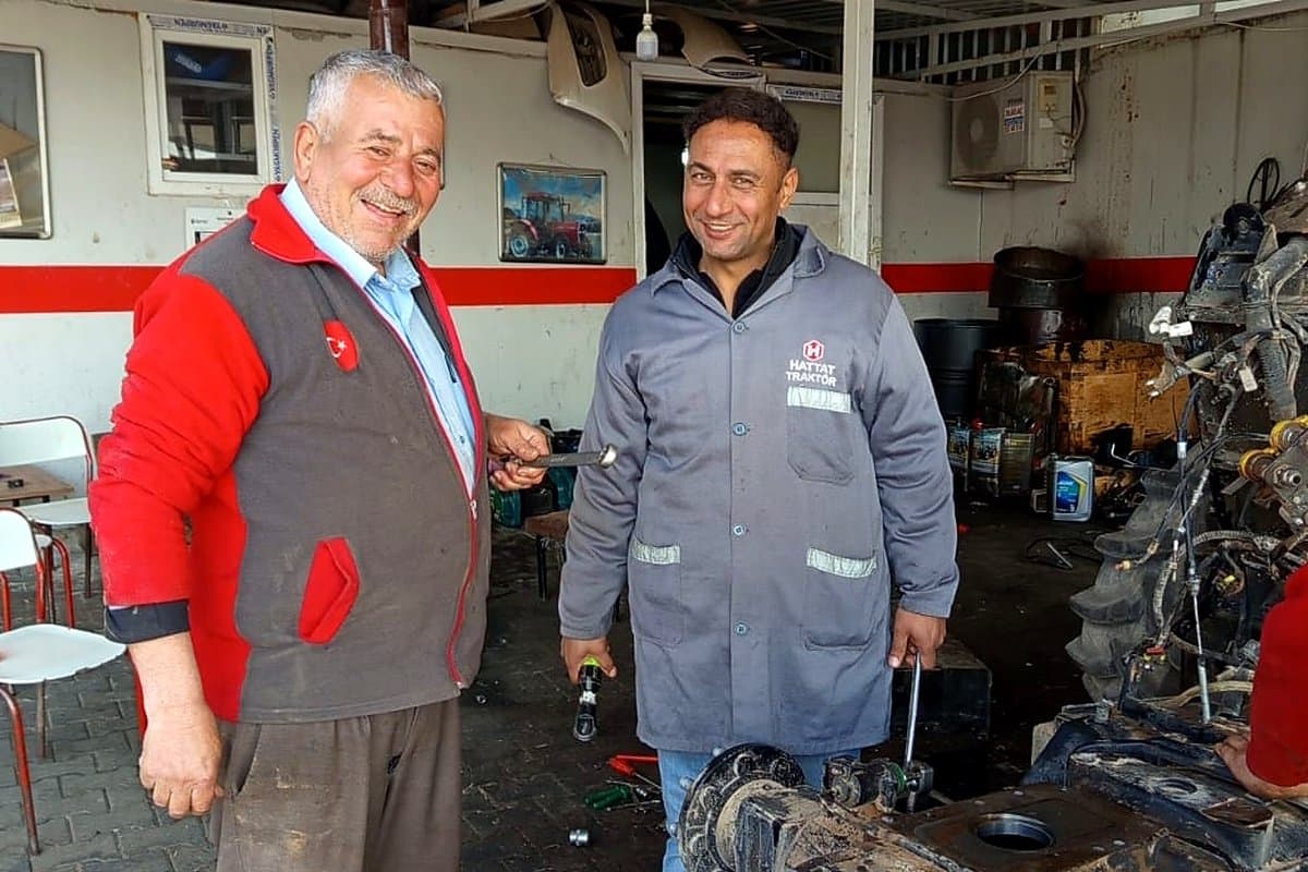 Özbarak Tarım servis ekibi Nizip atölyesinde